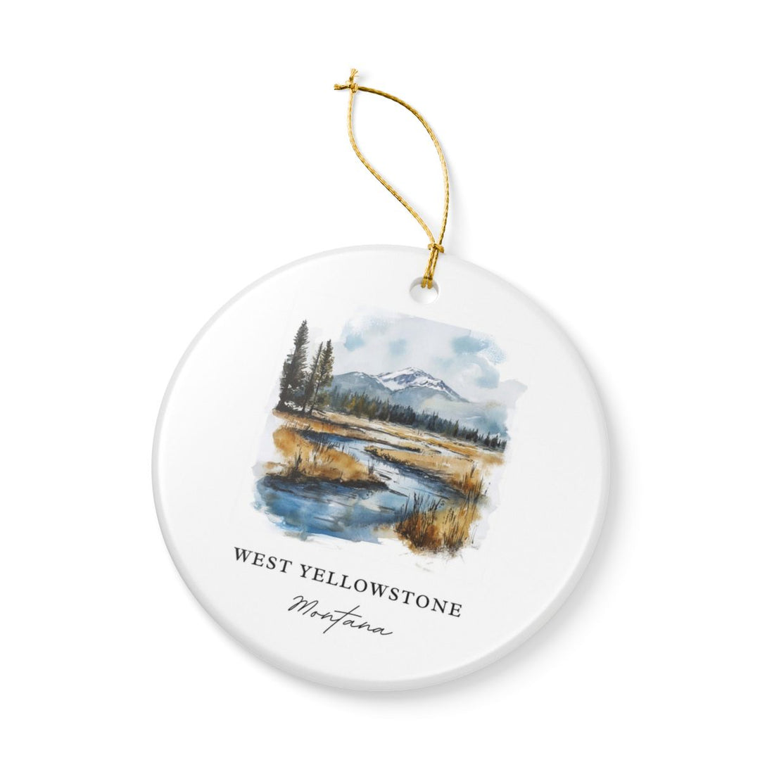 West Yellowstone Montana USA Ornament: Unique West Yellowstone Souvenir, West Yellowstone Montana Xmas Decor, and Authentic West Yellowstone Gift