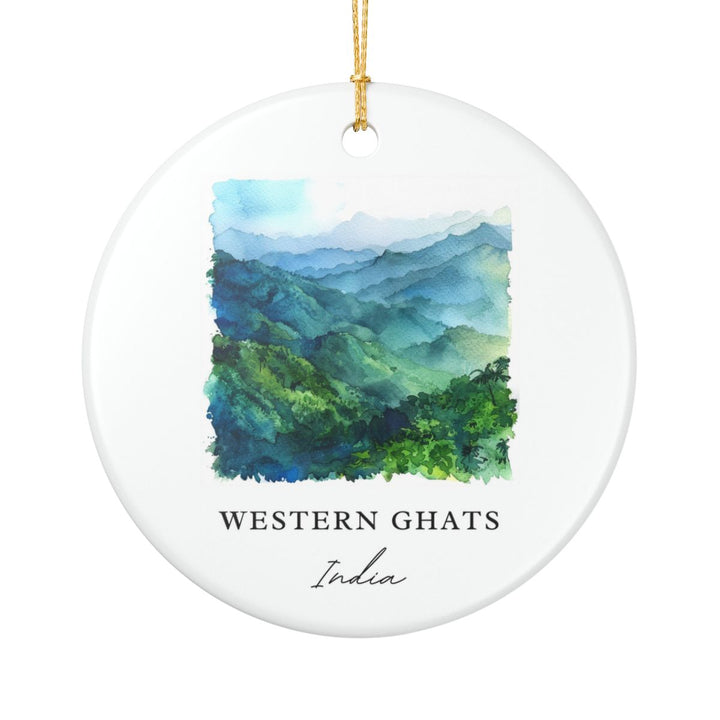 Western Ghats India Ornament: Unique Western Ghats Souvenir, Western Ghats India Xmas Decor, and Authentic Western Ghats Gift