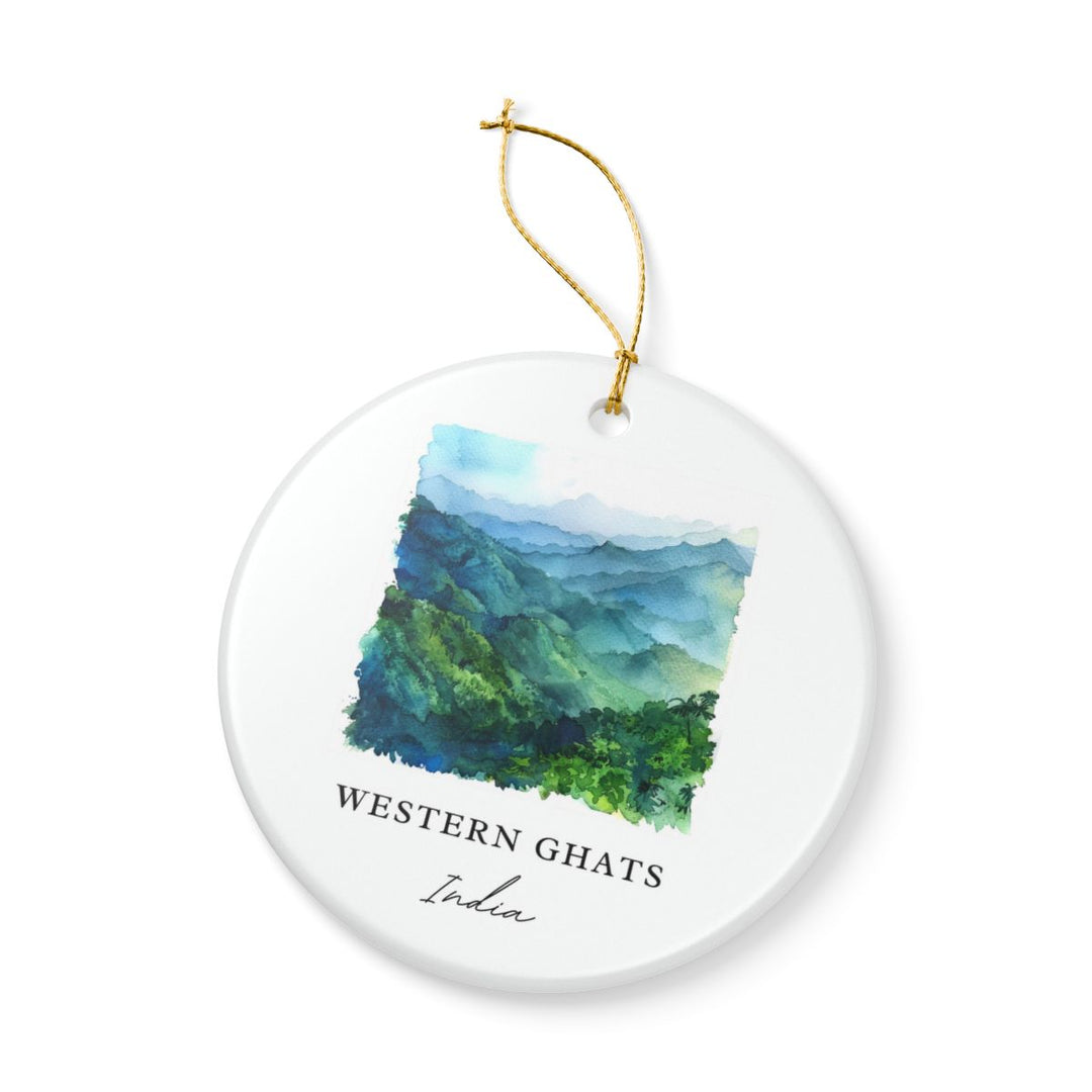 Western Ghats India Ornament: Unique Western Ghats Souvenir, Western Ghats India Xmas Decor, and Authentic Western Ghats Gift