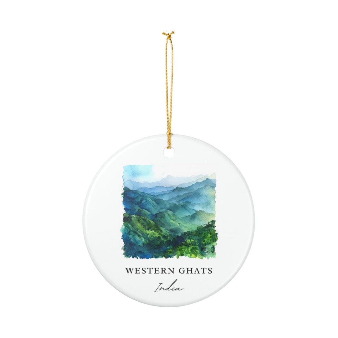Western Ghats India Ornament: Unique Western Ghats Souvenir, Western Ghats India Xmas Decor, and Authentic Western Ghats Gift