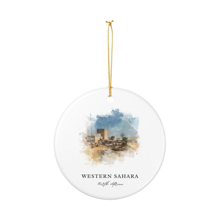 Western Sahara Africa Ornament: Unique Western Sahara Africa Souvenir, Western Sahara Africa Xmas Decor, and Authentic Western Sahara Africa Gift