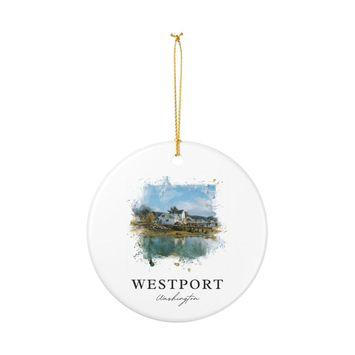 Westport Washington Ornament: Unique Westport Souvenir, Westport Washington Xmas Decor, and Authentic Westport Gift
