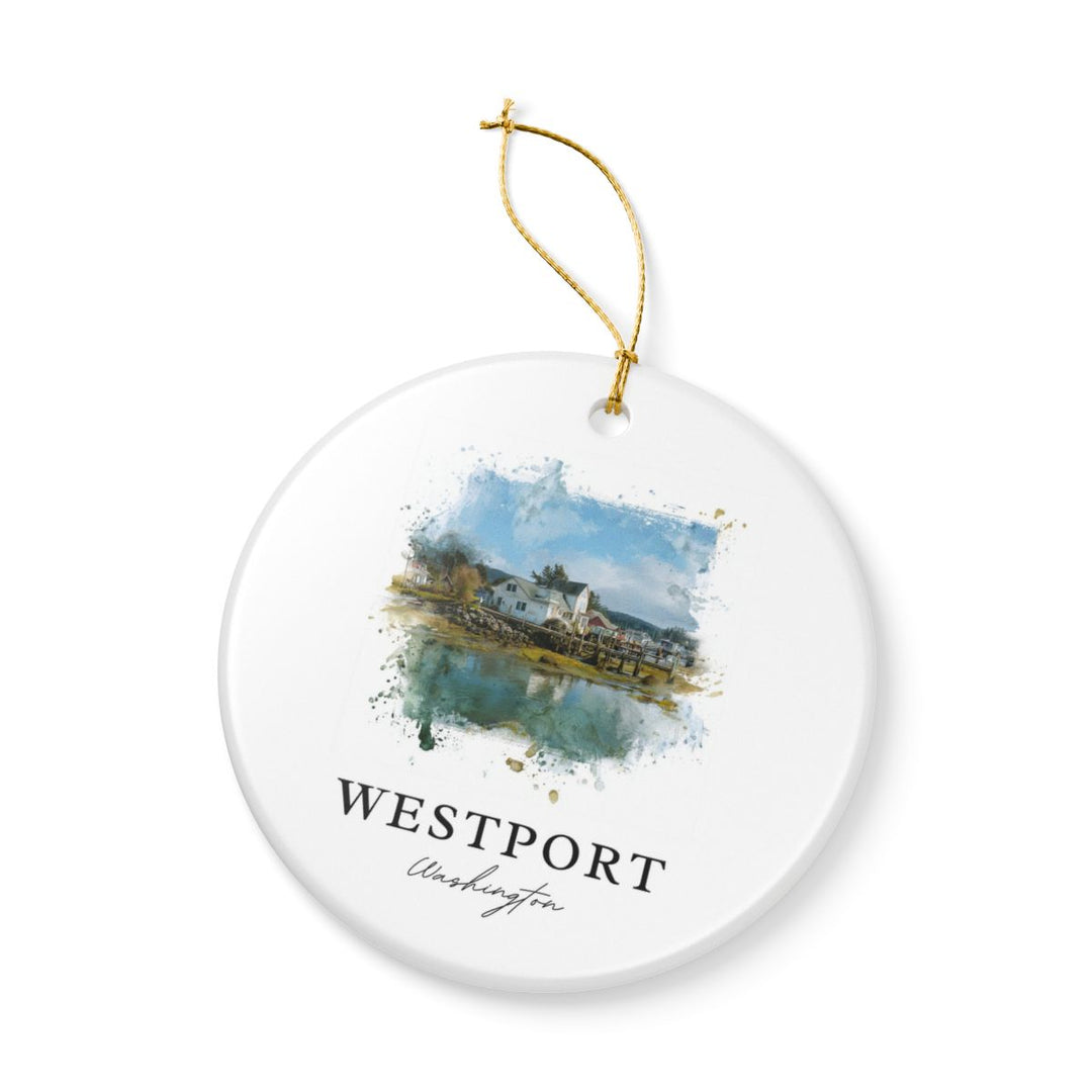 Westport Washington Ornament: Unique Westport Souvenir, Westport Washington Xmas Decor, and Authentic Westport Gift