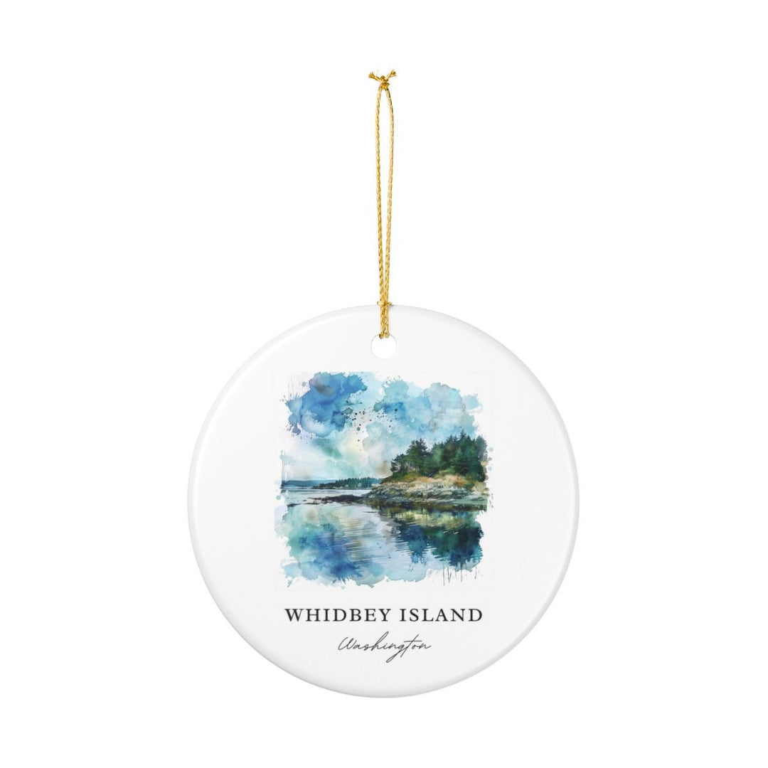 Whidbey Island Ornament: Unique Whidbey Island Souvenir, Whidbey Island Xmas Decor, and Authentic Whidbey Island Gift