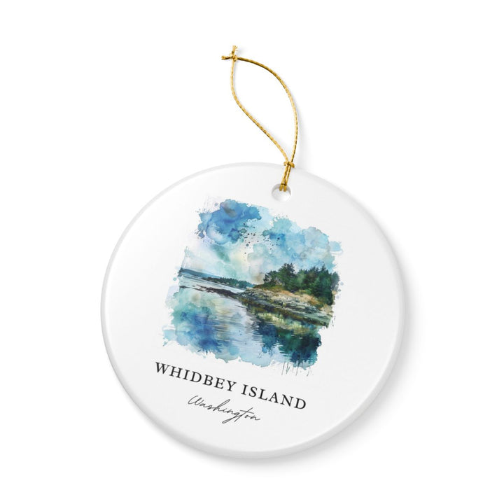Whidbey Island Ornament: Unique Whidbey Island Souvenir, Whidbey Island Xmas Decor, and Authentic Whidbey Island Gift