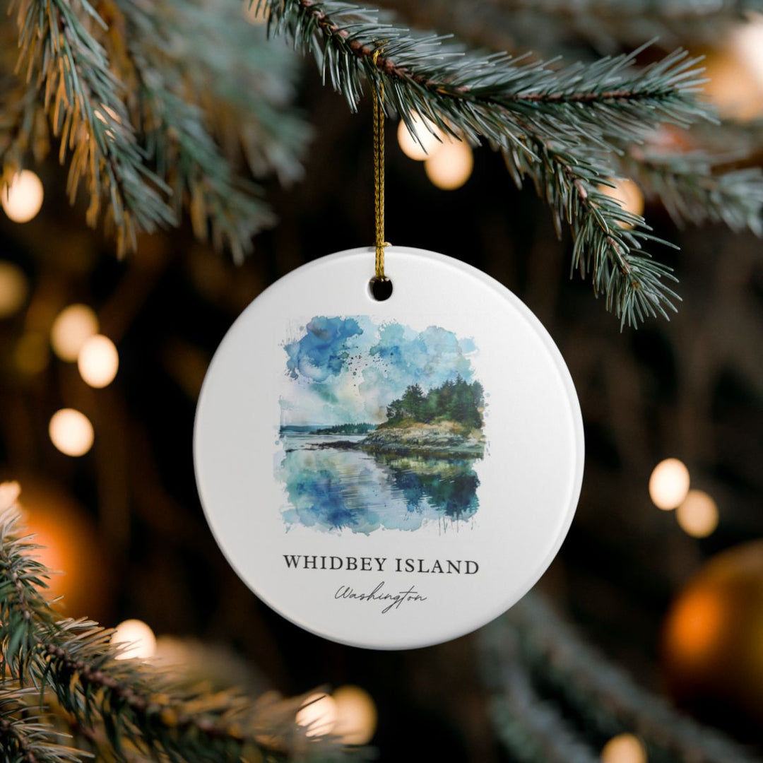 Whidbey Island Ornament: Unique Whidbey Island Souvenir, Whidbey Island Xmas Decor, and Authentic Whidbey Island Gift