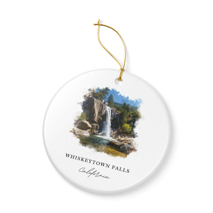 Whiskeytown Falls California USA Ornament: Unique Whiskeytown Falls Souvenir, Whiskeytown Falls Xmas Decor, and Authentic Whiskeytown Falls Gift