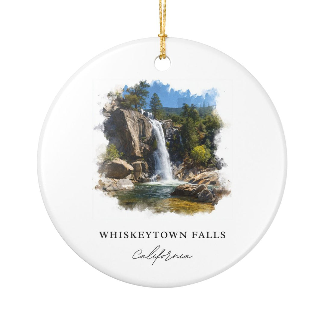 Whiskeytown Falls California USA Ornament: Unique Whiskeytown Falls Souvenir, Whiskeytown Falls Xmas Decor, and Authentic Whiskeytown Falls Gift