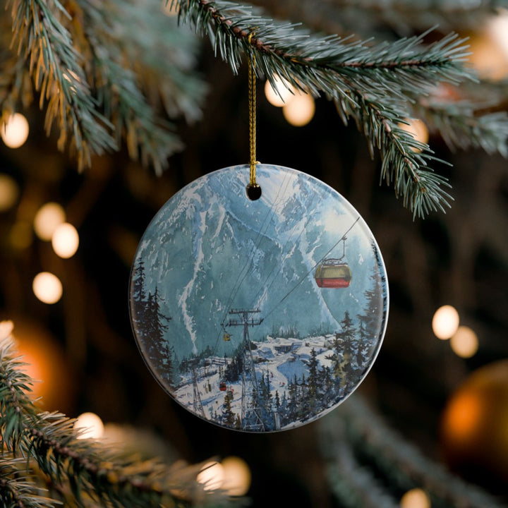 Whistler British Columbia Ornament: Unique Whistler British Columbia Souvenir, Whistler British Columbia Xmas Decor