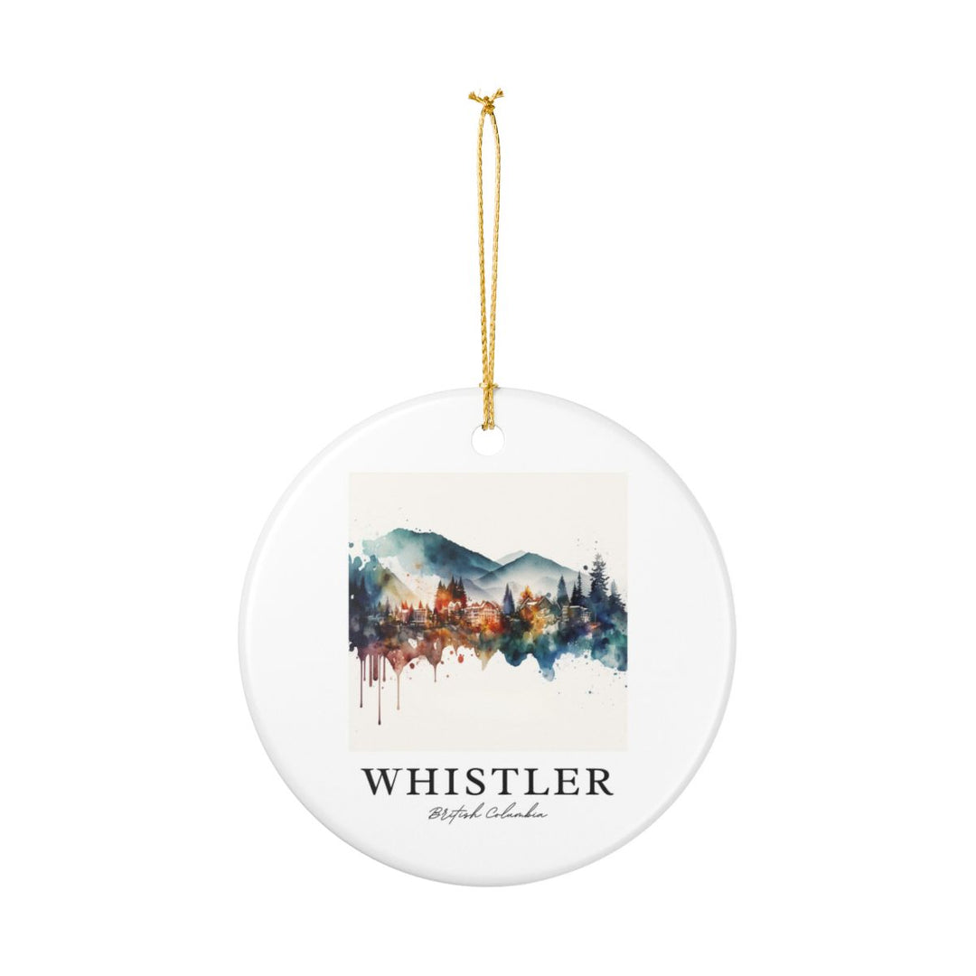 Whistler Canada Ornament: Unique Whistler Souvenir, Whistler Canada Xmas Decor, and Authentic Whistler Gift