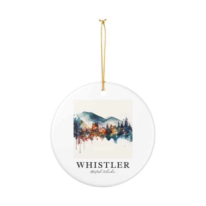 Whistler Canada Ornament: Unique Whistler Souvenir, Whistler Canada Xmas Decor, and Authentic Whistler Gift