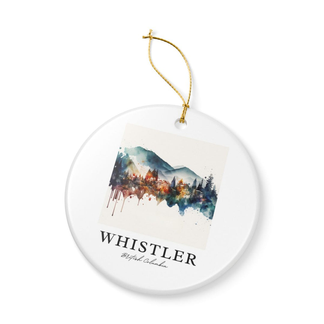 Whistler Canada Ornament: Unique Whistler Souvenir, Whistler Canada Xmas Decor, and Authentic Whistler Gift