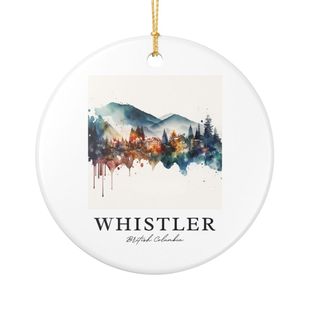Whistler Canada Ornament: Unique Whistler Souvenir, Whistler Canada Xmas Decor, and Authentic Whistler Gift