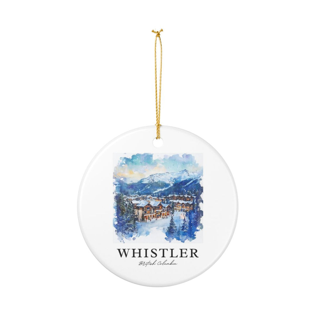 Whistler Canada Ornament: Unique Whistler Souvenir, Whistler Canada Xmas Decor, and Authentic Whistler Gift