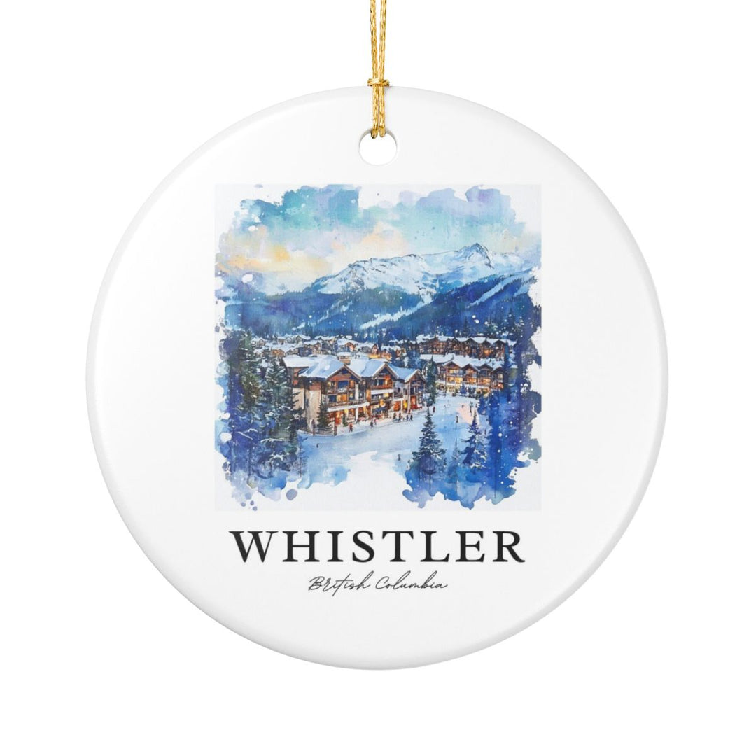 Whistler Canada Ornament: Unique Whistler Souvenir, Whistler Canada Xmas Decor, and Authentic Whistler Gift