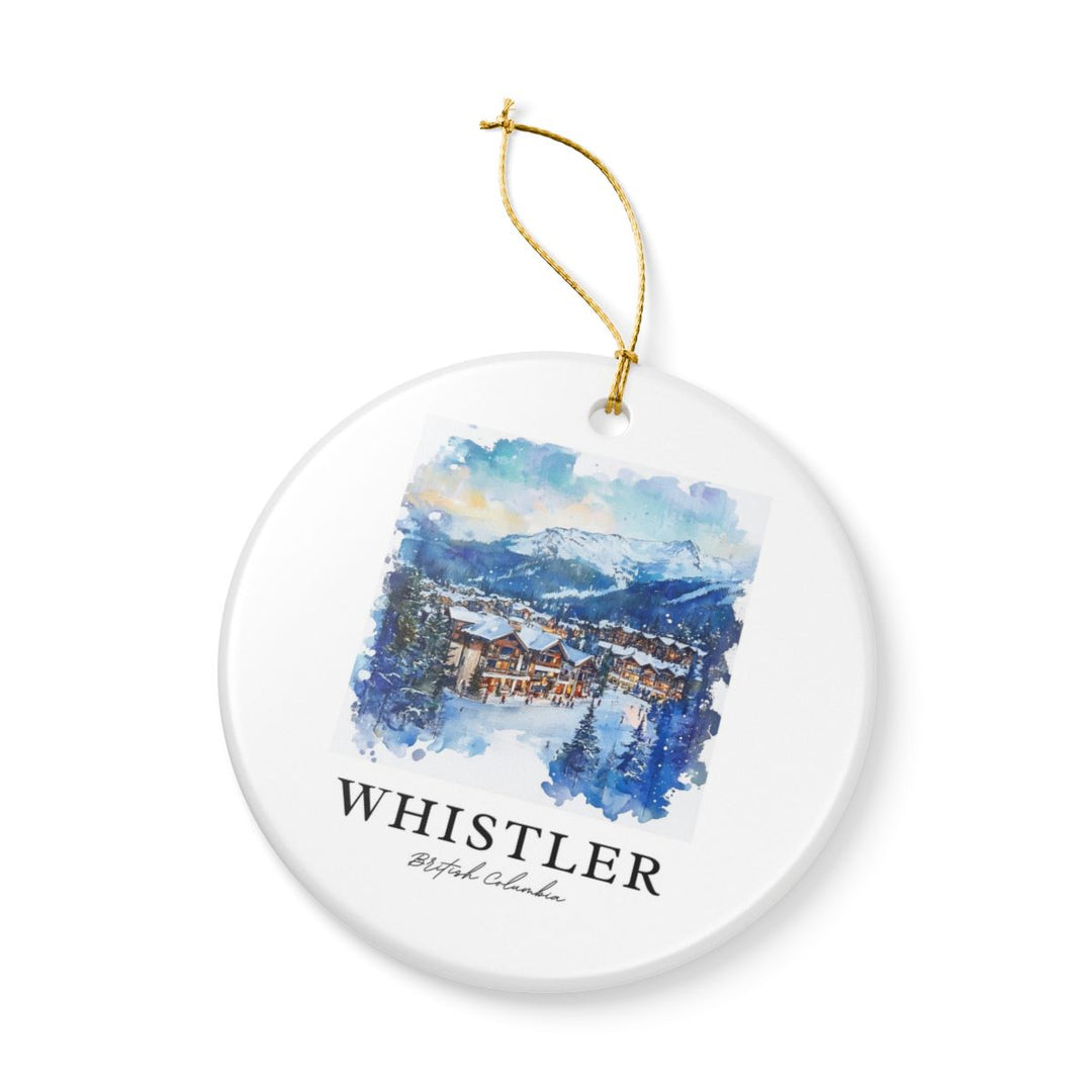 Whistler Canada Ornament: Unique Whistler Souvenir, Whistler Canada Xmas Decor, and Authentic Whistler Gift