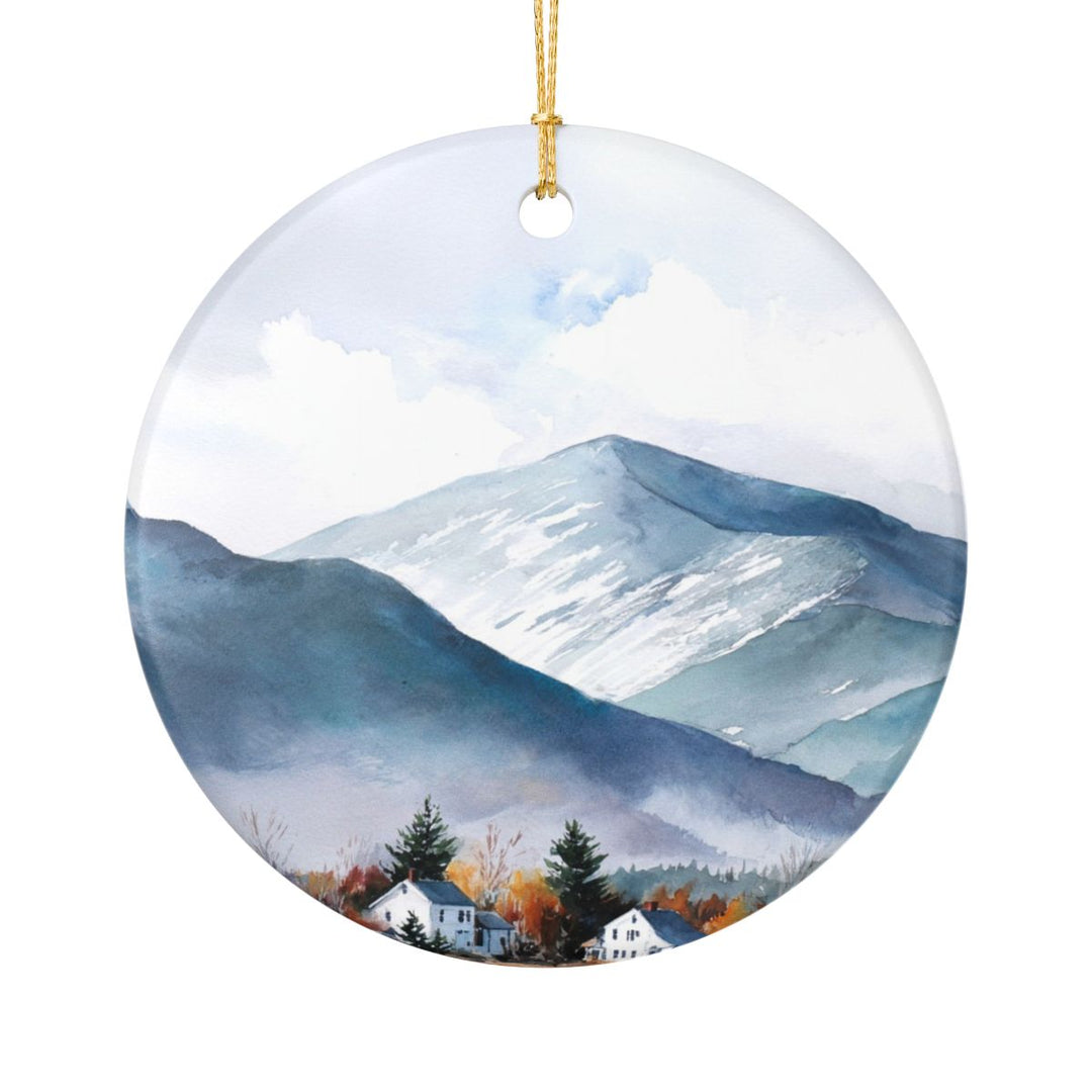 White Mountains Vermont Ornament: Unique White Mountains Souvenir, White Mountains Vermont Xmas Decor, and Authentic White Mountains Gift