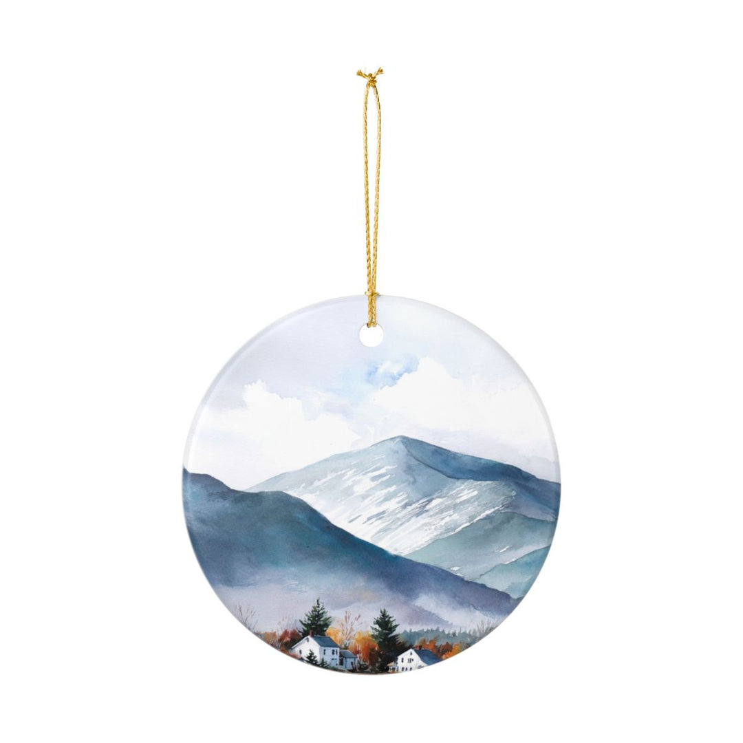 White Mountains Vermont Ornament: Unique White Mountains Souvenir, White Mountains Vermont Xmas Decor, and Authentic White Mountains Gift