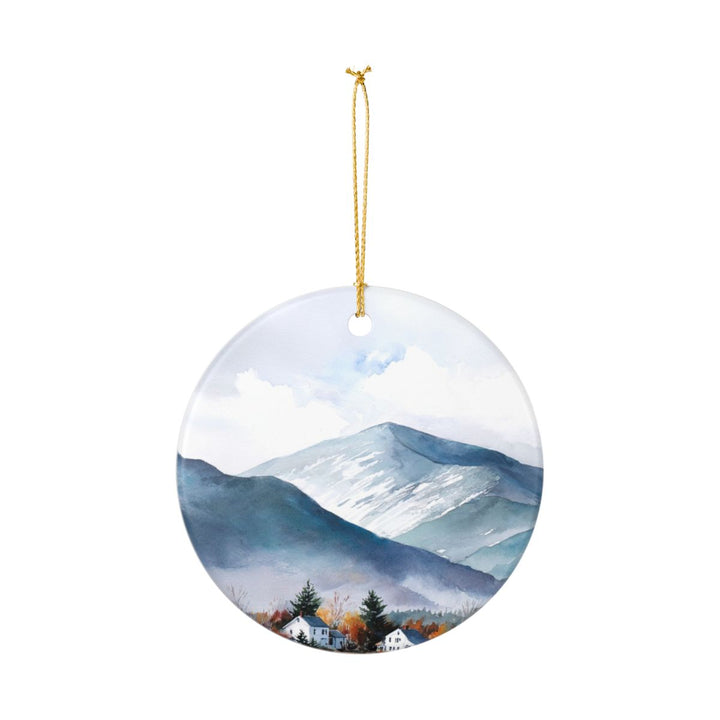 White Mountains Vermont Ornament: Unique White Mountains Souvenir, White Mountains Vermont Xmas Decor, and Authentic White Mountains Gift