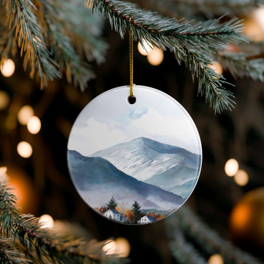 White Mountains Vermont Ornament: Unique White Mountains Souvenir, White Mountains Vermont Xmas Decor, and Authentic White Mountains Gift