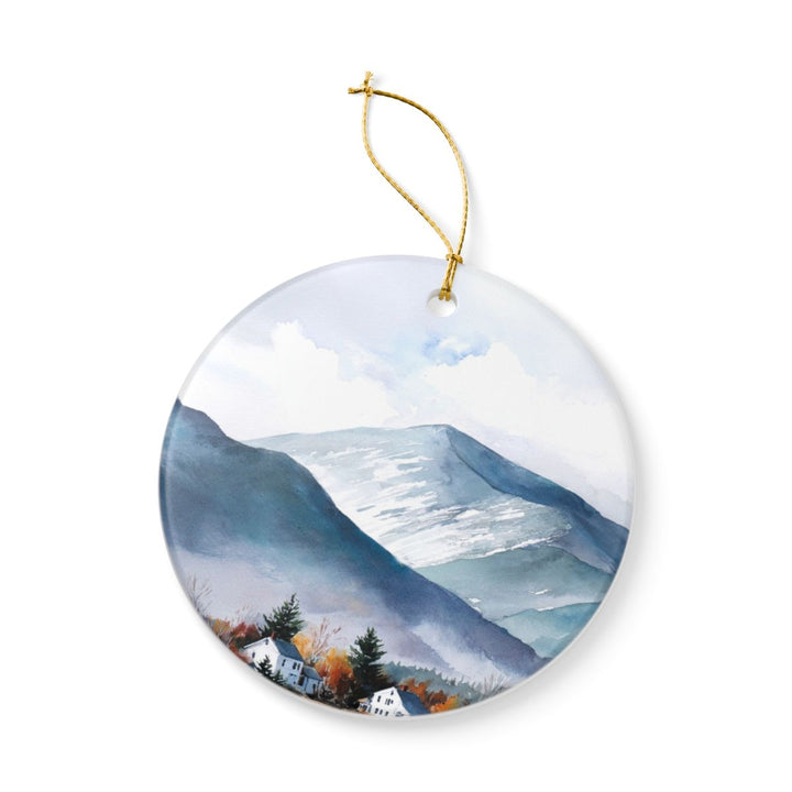 White Mountains Vermont Ornament: Unique White Mountains Souvenir, White Mountains Vermont Xmas Decor, and Authentic White Mountains Gift