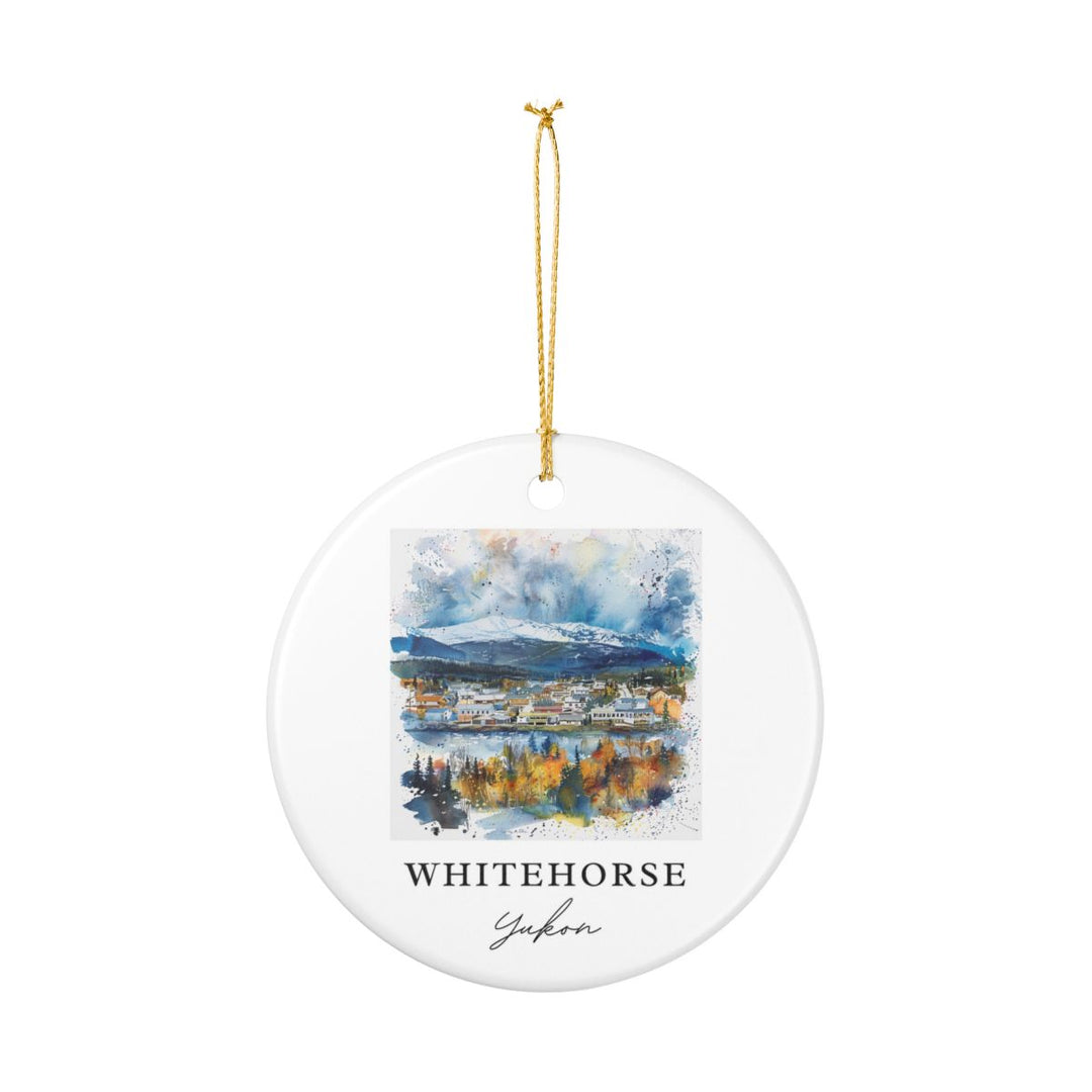 Whitehorse Ornament: Unique Whitehorse Souvenir, Whitehorse Xmas Decor, and Authentic Whitehorse Gift