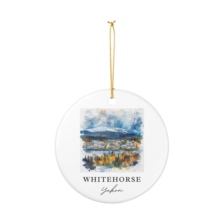 Whitehorse Ornament: Unique Whitehorse Souvenir, Whitehorse Xmas Decor, and Authentic Whitehorse Gift