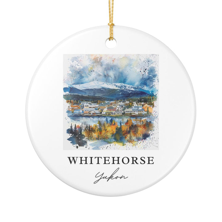 Whitehorse Ornament: Unique Whitehorse Souvenir, Whitehorse Xmas Decor, and Authentic Whitehorse Gift