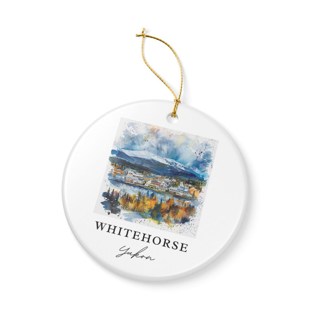 Whitehorse Ornament: Unique Whitehorse Souvenir, Whitehorse Xmas Decor, and Authentic Whitehorse Gift