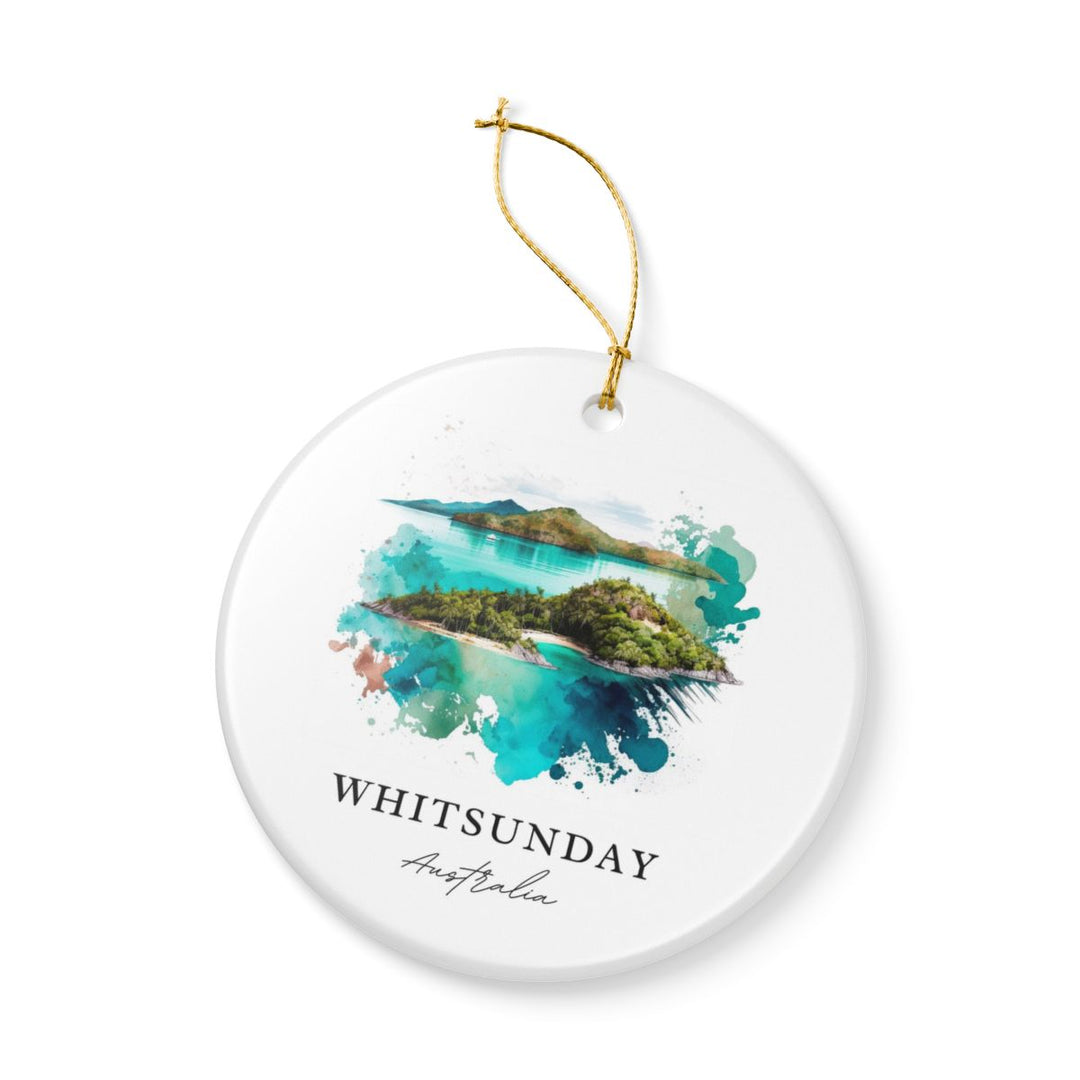 Whitsunday Australia Ornament: Unique Whitsunday Souvenir, Whitsunday Australia Xmas Decor, and Authentic Whitsunday Gift