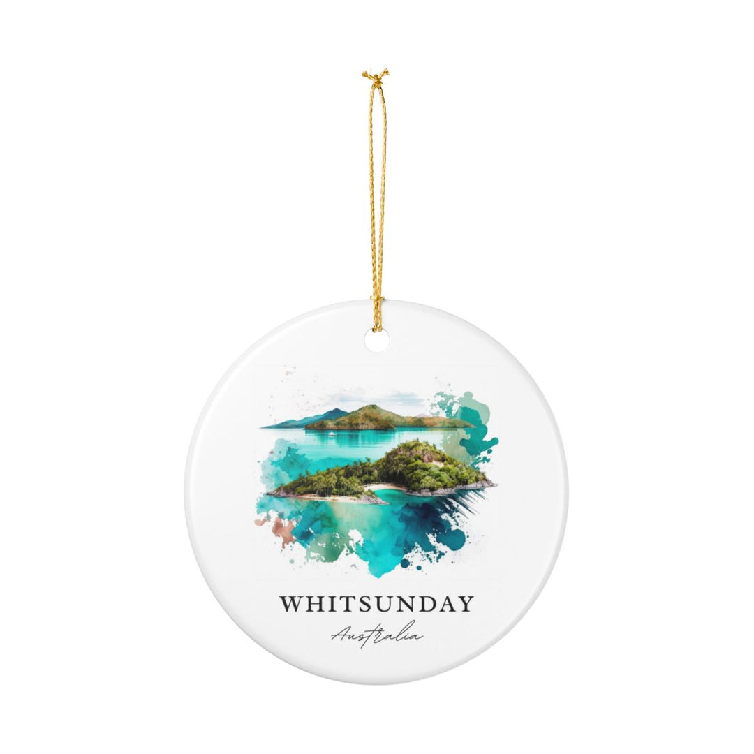 Whitsunday Australia Ornament: Unique Whitsunday Souvenir, Whitsunday Australia Xmas Decor, and Authentic Whitsunday Gift