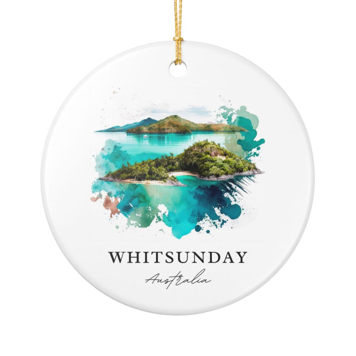 Whitsunday Australia Ornament: Unique Whitsunday Souvenir, Whitsunday Australia Xmas Decor, and Authentic Whitsunday Gift