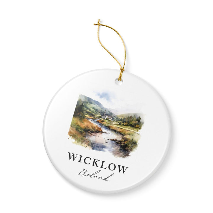 Wicklow Ireland Ornament: Unique Wicklow Souvenir, Wicklow Ireland Xmas Decor, and Authentic Wicklow Gift