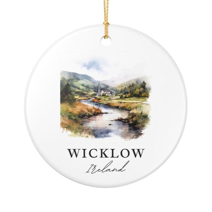 Wicklow Ireland Ornament: Unique Wicklow Souvenir, Wicklow Ireland Xmas Decor, and Authentic Wicklow Gift