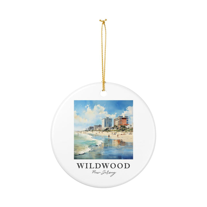 Wildwood New Jersey Ornament: Unique Wildwood Souvenir, Wildwood New Jersey Xmas Decor, and Authentic Wildwood Gift