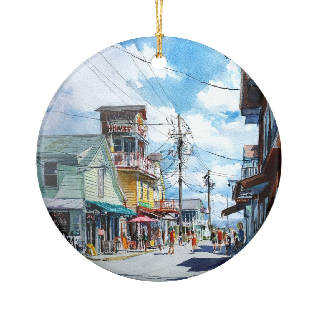 Wildwood NJ Ornament: Unique Wildwood Souvenir, Wildwood New Jersey Xmas Decor, and Authentic Wildwood Gift