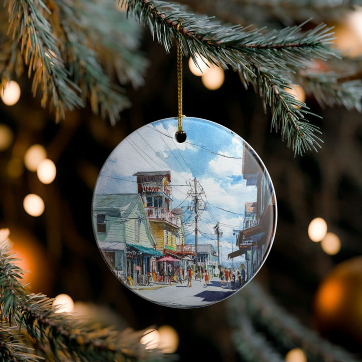 Wildwood NJ Ornament: Unique Wildwood Souvenir, Wildwood New Jersey Xmas Decor, and Authentic Wildwood Gift