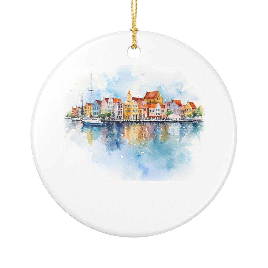 Willemstad Curacao Ornament: Unique Willemstad Souvenir, Willemstad Curacao Xmas Decor, and Authentic Willemstad Gift
