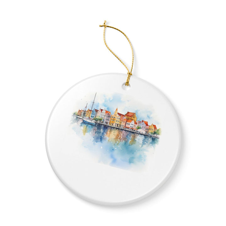 Willemstad Curacao Ornament: Unique Willemstad Souvenir, Willemstad Curacao Xmas Decor, and Authentic Willemstad Gift