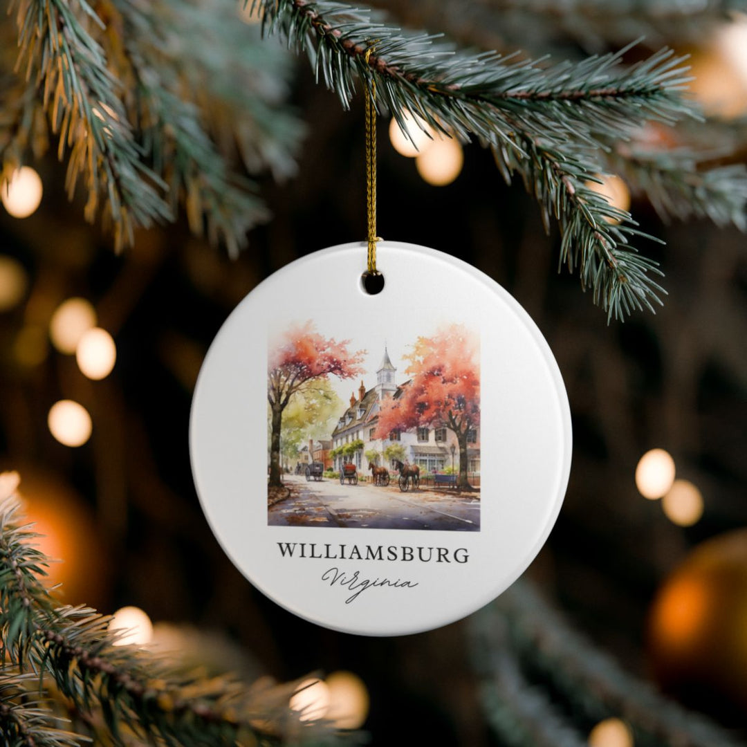 Williamsburg Virginia Ornament: Unique Williamsburg Virginia Souvenir, Williamsburg Virginia Xmas Decor, and Authentic Williamsburg Virginia Gift