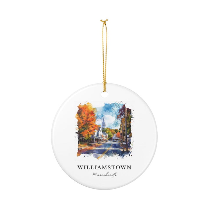 Williamstown Massachusetts Ornament: Unique Williamstown Souvenir, Williamstown Massachusetts Xmas Decor, and Authentic Williamstown Gift