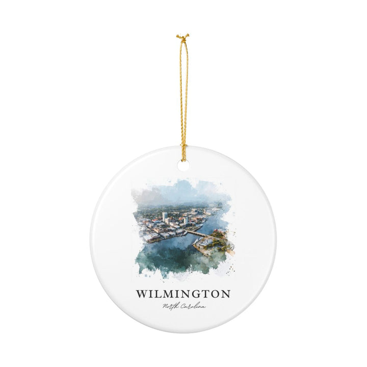 Wilmington North Carolina Ornament: Unique Wilmington Souvenir, Wilmington North Carolina Xmas Decor, and Authentic Wilmington Gift