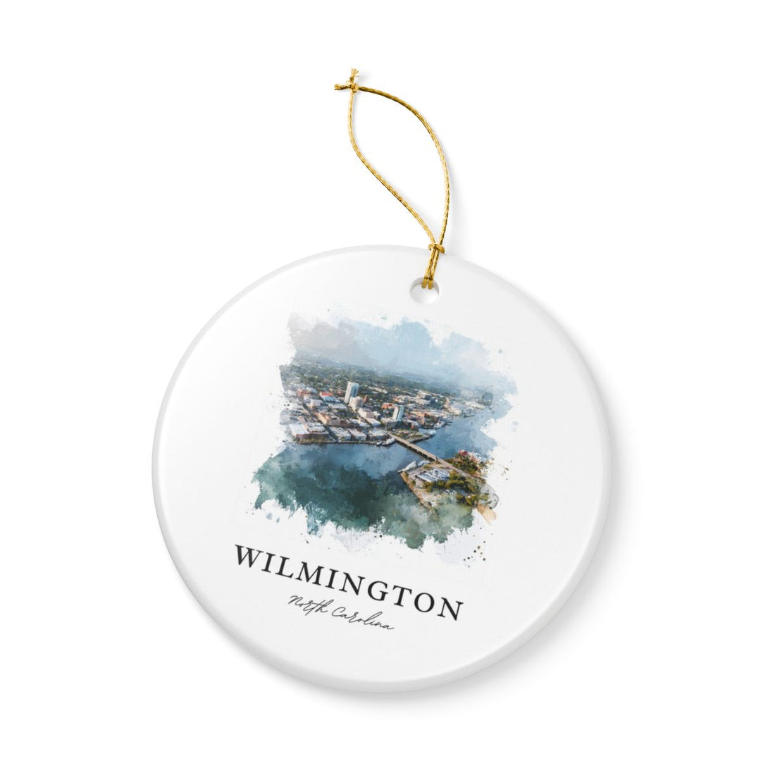 Wilmington North Carolina Ornament: Unique Wilmington Souvenir, Wilmington North Carolina Xmas Decor, and Authentic Wilmington Gift