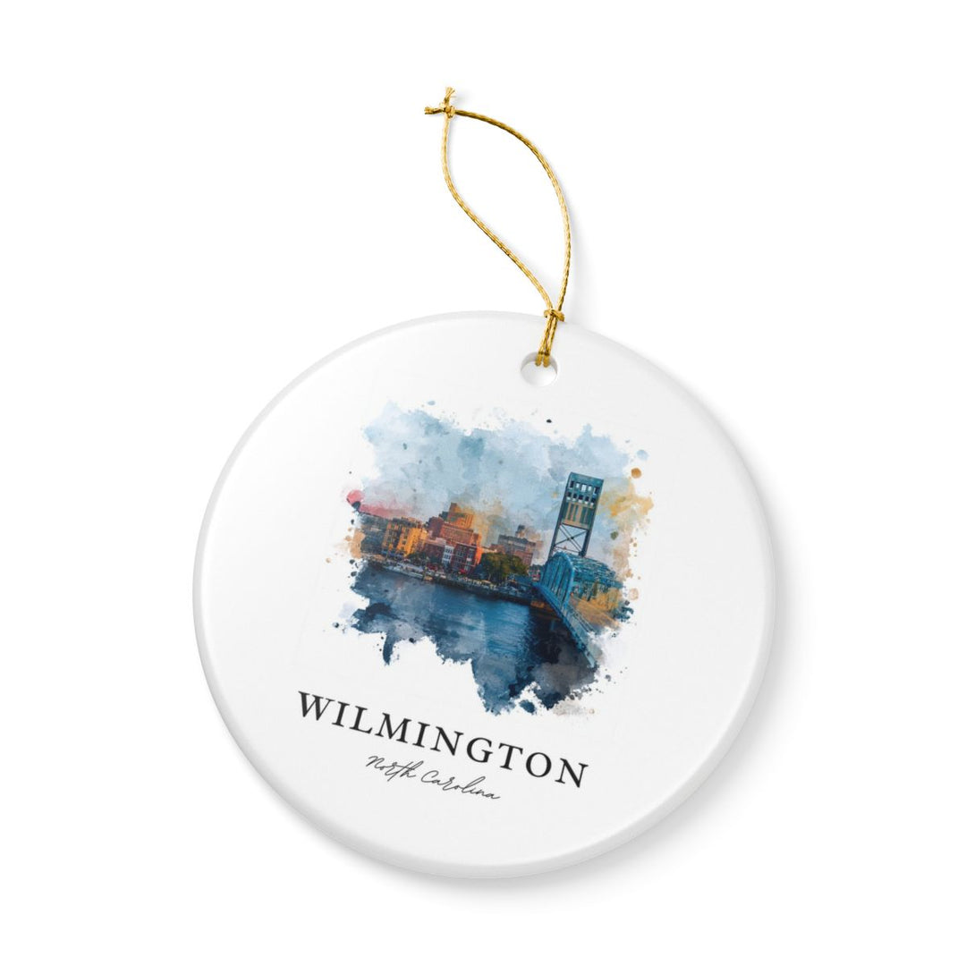 Wilmington North Carolina Ornament: Unique Wilmington Souvenir, Wilmington North Carolina Xmas Decor, and Authentic Wilmington Gift