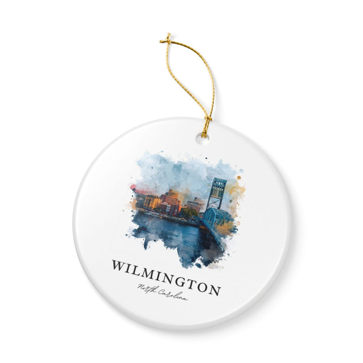 Wilmington North Carolina Ornament: Unique Wilmington Souvenir, Wilmington North Carolina Xmas Decor, and Authentic Wilmington Gift