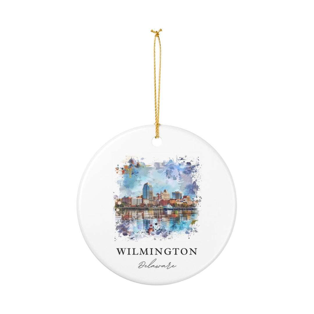 Wilmington Delaware Delaware Ornament: Unique Wilmington Souvenir, Wilmington Delaware Xmas Decor, and Authentic Wilmington Gift