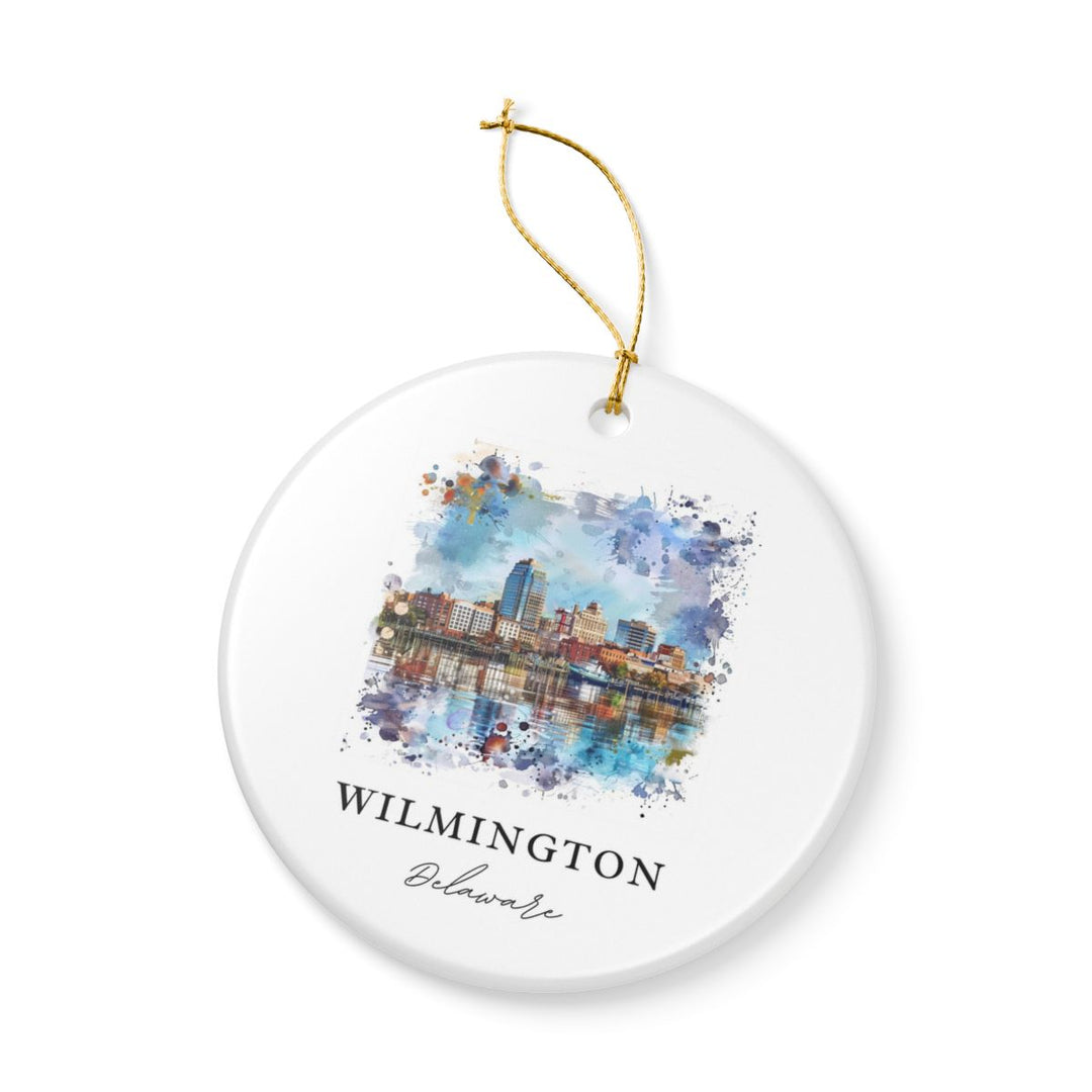 Wilmington Delaware Delaware Ornament: Unique Wilmington Souvenir, Wilmington Delaware Xmas Decor, and Authentic Wilmington Gift