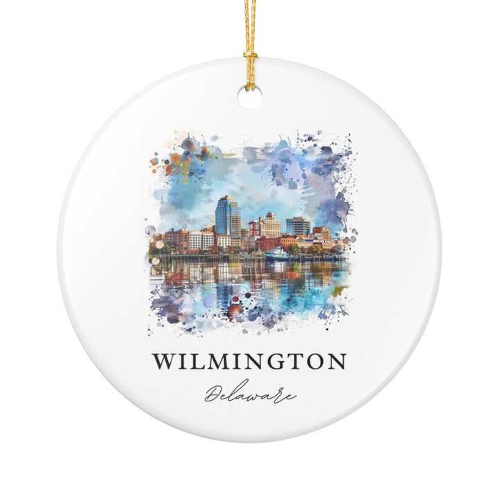 Wilmington Delaware Delaware Ornament: Unique Wilmington Souvenir, Wilmington Delaware Xmas Decor, and Authentic Wilmington Gift