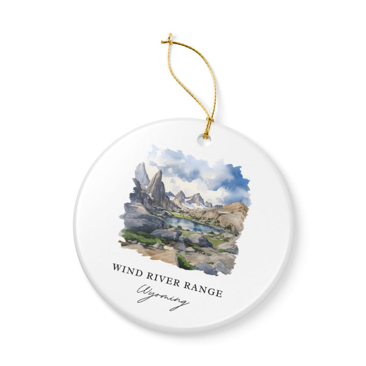 Wind River Range Wyoming USA Ornament: Unique Wind River Range Souvenir, Wind River Range Wyoming Xmas Decor, and Authentic Wind River Range Gift
