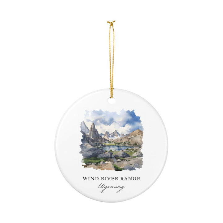 Wind River Range Wyoming USA Ornament: Unique Wind River Range Souvenir, Wind River Range Wyoming Xmas Decor, and Authentic Wind River Range Gift